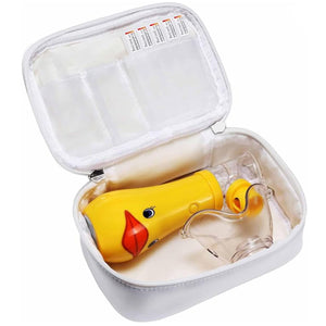 Carrying Case for Portable Nebulizer, Handheld Nebulizer Storage Bag Fit for Kids and Adults Handheld Nebulizer, Inhaler, Medication or Other Essentials(Case Only), White