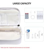 Carrying Case for Portable Nebulizer, Handheld Nebulizer Storage Bag Fit for Kids and Adults Handheld Nebulizer, Inhaler, Medication or Other Essentials(Case Only), White